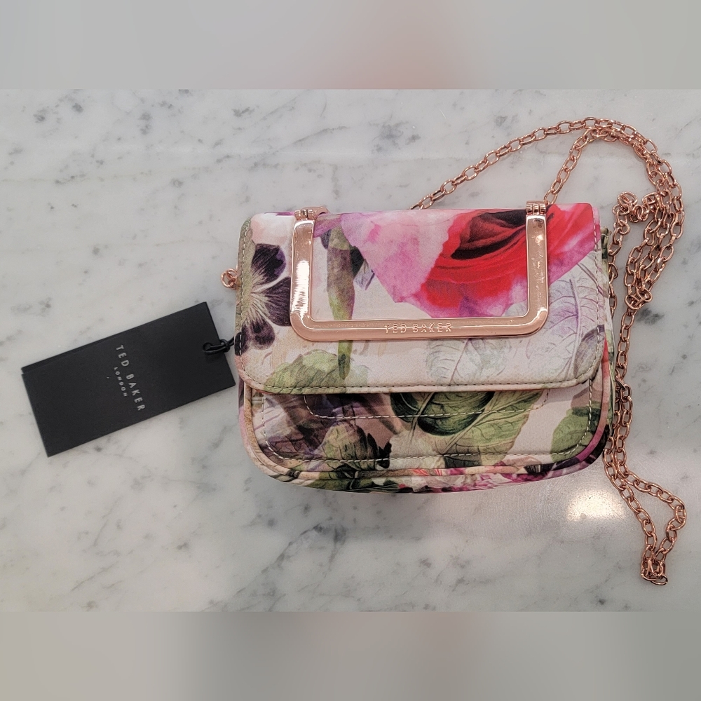 Ted Baker NWT Pure Peony Crossbody Bag/Clutch